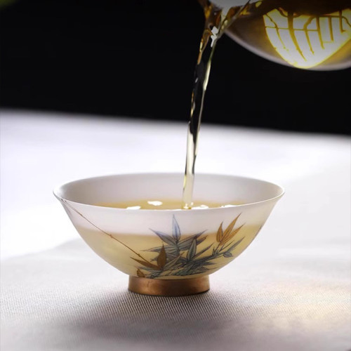 黃旭東大師冰種玉瓷主人杯單杯羊脂玉薄胎茶杯個人高級品茗杯