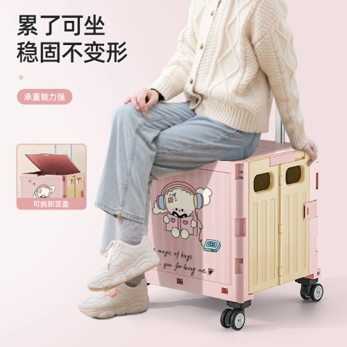 友耐家用可折曡買菜小拉車帶拉桿小推車家用拖車露營擺攤小推車