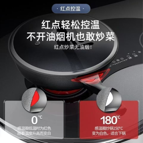麥飯石無塗層不沾鍋炒菜鍋無油煙煎鍋電磁爐瓦斯爐專用平底鍋蒸籠