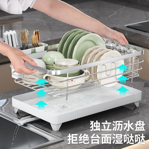不鏽鋼瀝水碗架水槽置物架廚房碗架瀝水架洗碗槽水池碗筷收納架子