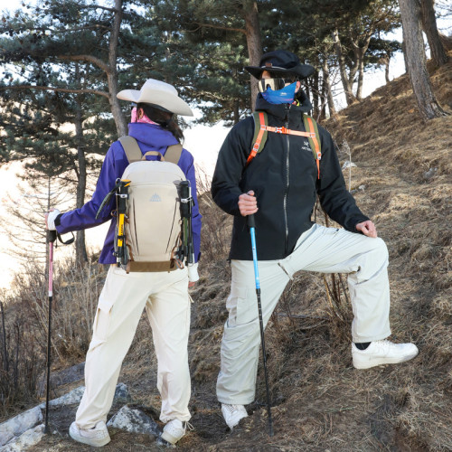阿澤拉登山包徒步休閒運動戶外後背包大容量輕便防潑水雙肩包