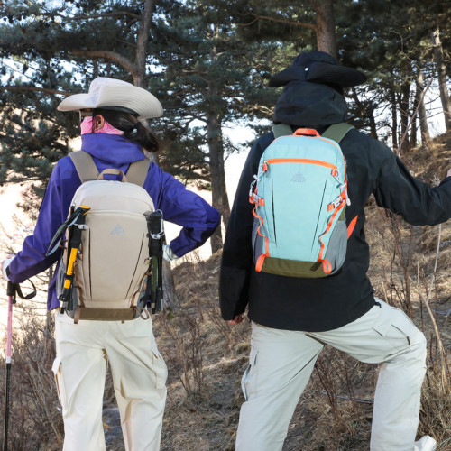 阿澤拉登山包徒步休閒運動戶外後背包大容量輕便防潑水雙肩包
