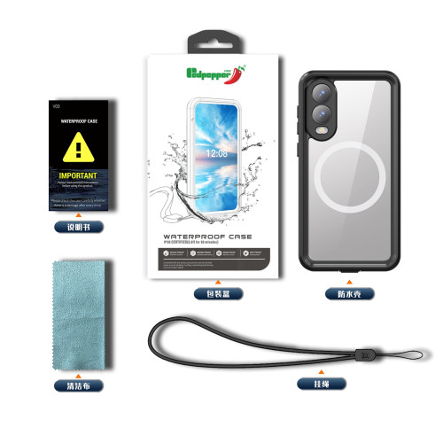 紅辣椒防水殼適用三星Galaxys25edge手機遊泳潛水防摔戶外保護