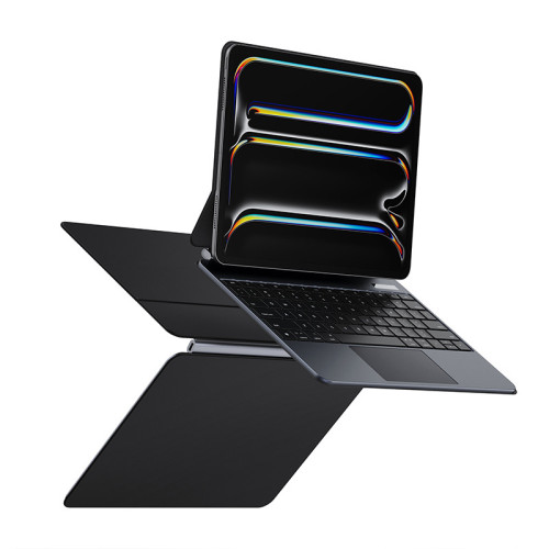 適用鋁合金蘋果妙控鍵盤 iPadAir11磁吸懸浮款鍵盤保護套keyboard