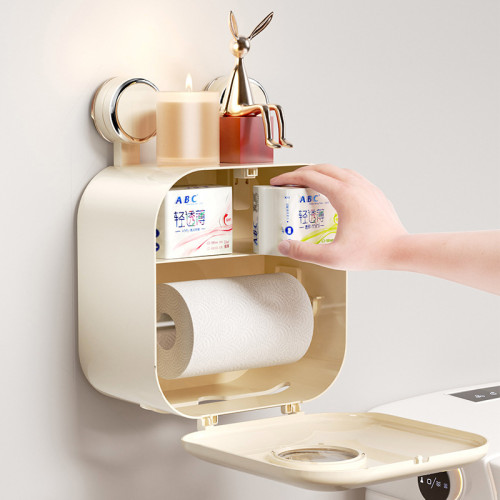 新款吸盤衛生間厠紙盒防水紙巾盒 壁掛式手紙巾抽紙卷紙筒盒 新款吸盤衛生間厠紙盒防水紙巾盒 壁掛式手紙巾抽紙卷紙筒盒
