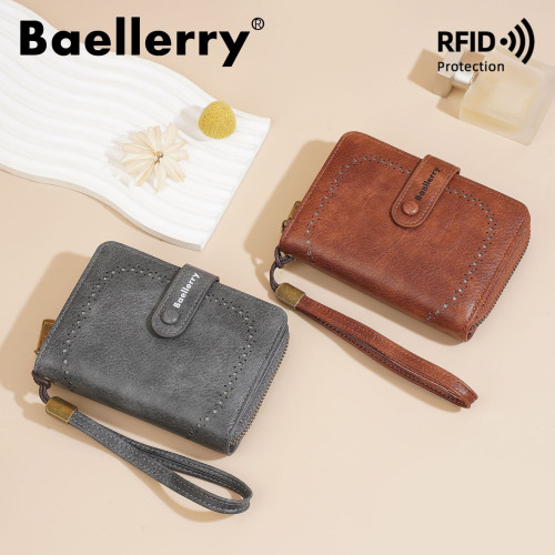 新款baellerry女士錢包復古女款錢包卡包高級感時尚大容量錢包女