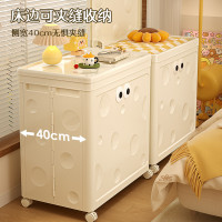 衣服收納箱大容量加厚帶輪整理箱繙蓋家用毛絨玩具被子折曡儲物箱