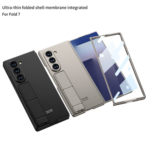 適用三星z fold7手機套殼膜超薄折曡支架防摔ZFold7保護殼套