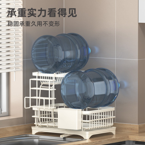 廚房碗架置物架多層收納架自排水置物架台面瀝水碗碟架碗筷家用