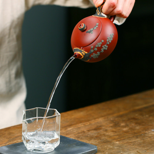 正宗宜興紫砂壺名家手工泡茶壺家用功夫茶具套裝大紅袍松針西施壺