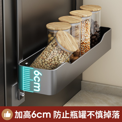 多功能冰箱置物架側面調味品收納掛架廚房用品壁掛式分層調料架子