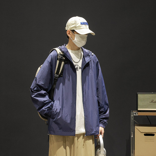 UPF50+冰絲防曬衣男2025新款春夏薄戶外登山速乾衣男款防紫外線服