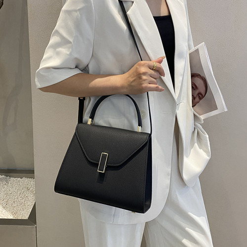 2025新款女士手提包大容量高級感單肩包真皮女包小衆輕奢斜後背包
