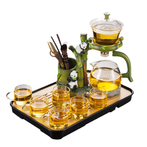 懶人泡茶神器玻璃茶具套裝茶壺茶杯家用功夫茶自動泡茶器輕奢高檔