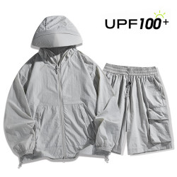 2025年夏季新款情侶款薄款UPF100+潮流休閒寬松大碼防曬衣