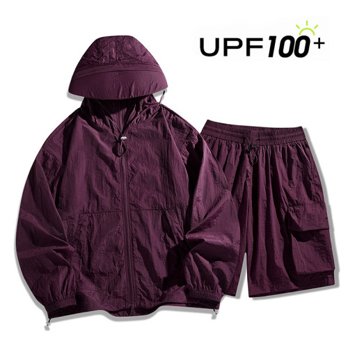 2025年夏季新款情侶款薄款UPF100+潮流休閒寬松大碼防曬衣