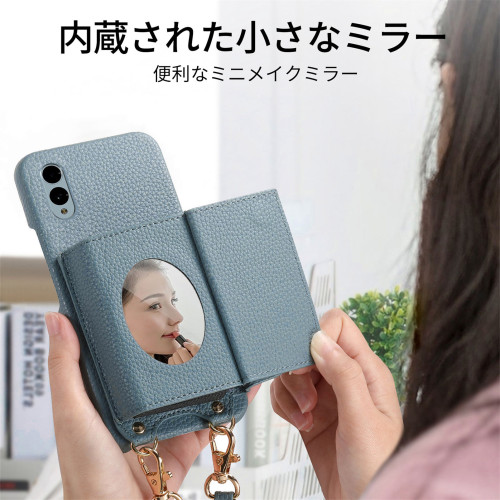適用富士通WE2素皮零錢夾手機殼索尼1VII七代插卡支架Sense保護套