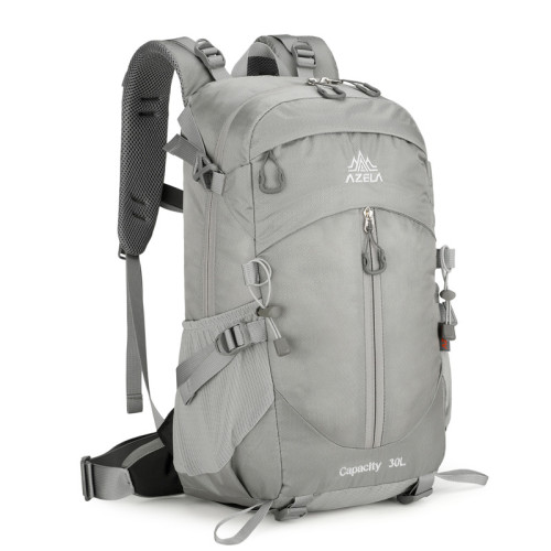 阿澤拉雙肩包登山戶外運動後背包防潑水30L升輕便大容量雙肩包