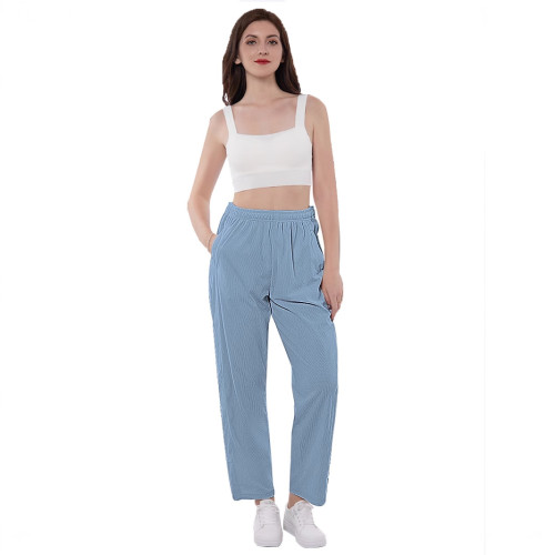 骨折臥床癱瘓病人衣服易穿脫病號服護理服春夏款紗線睡褲