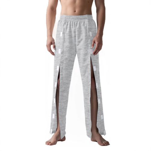 骨折臥床癱瘓病人衣服易穿脫病號服護理服春夏款紗線睡衣