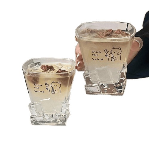 小貓威士忌杯冰塊玻璃杯高顔值家用喝水杯子氣泡水杯冰咖啡杯 小貓威士忌杯冰塊玻璃杯高顔值家用喝水杯子氣泡水杯冰咖啡杯