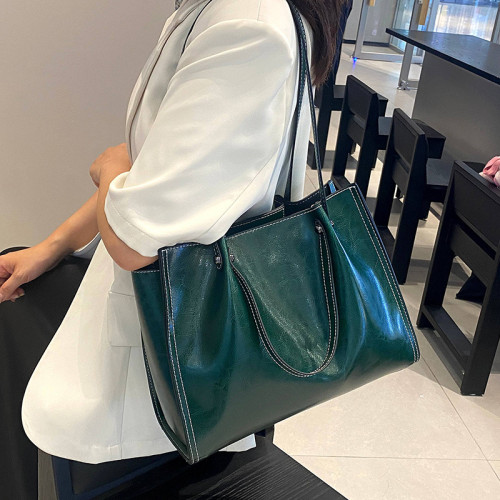單肩托特包大容量女通勤高級感女士手提包真皮斜後背包bags
