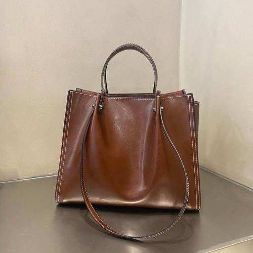 單肩托特包大容量女通勤高級感女士手提包真皮斜後背包bags