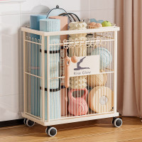 旋轉可移動瑜珈墊多用途收納車置物架家居器材收納筐手推整理車