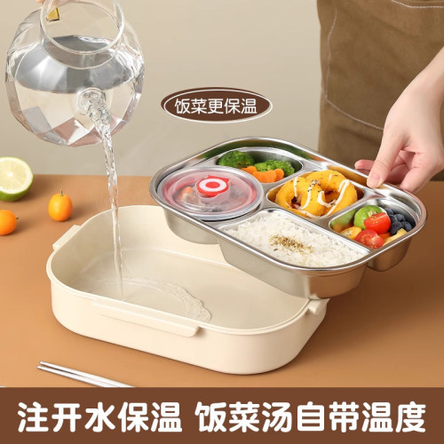 保溫餐盒飯盒不鏽鋼便當餐盒兒童小學生上班族可微波爐分格飯盒
