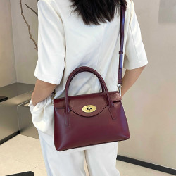 2025新款包包斜後背包女通勤包女士輕奢小衆真皮手提頭層牛皮單肩包