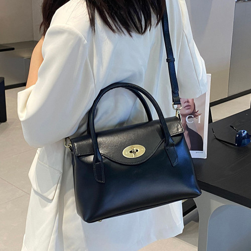2025新款包包斜後背包女通勤包女士輕奢小衆真皮手提頭層牛皮單肩包