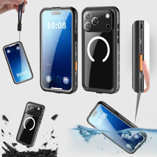 紅辣椒防水殼適用於蘋果iPhone17磁吸Magsafe戶外運動防摔保護套