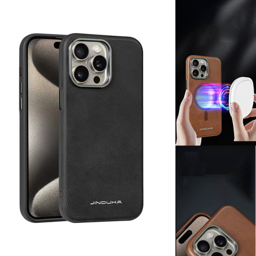 適用蘋果16promax新款手機殼皮革iPhone15防摔13全包13磁吸14皮套