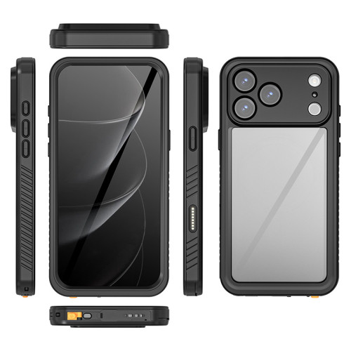 紅辣椒防水殼適用蘋果iPhone17手機遊泳潛水17ProMax防摔戶外保護
