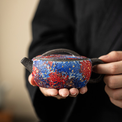 林厚堂大師巖礦手工粗陶功夫茶具茶壺復古泡茶器禮盒裝手工過濾壺