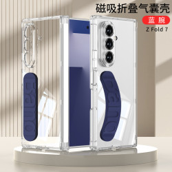 新品適用三星Fold7摺疊螢幕手機殼轉軸全包氣囊透明後蓋腕帶保護殼