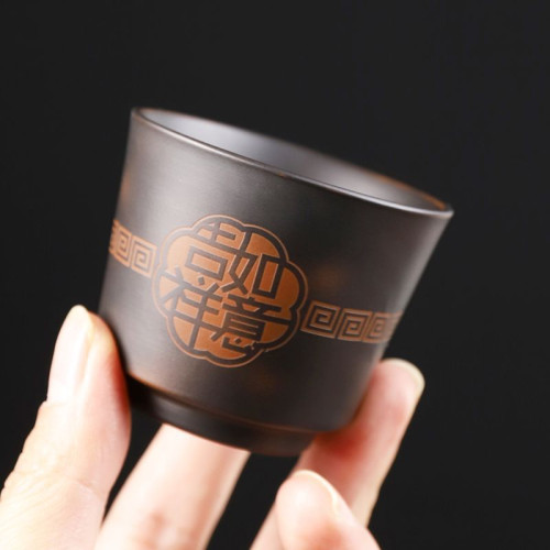 雲南紫陶三才蓋碗茶杯家用原礦大號功夫泡茶器手工陶瓷茶具復古壺