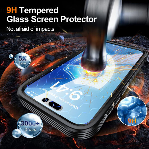 適用蘋果17透明三防手機殼magsafe磁吸iPhone17Air戶外ProMax防摔