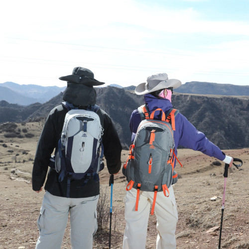 阿澤拉登山包戶外徒步運動休閒後背包男女大容量防潑水輕便雙肩包