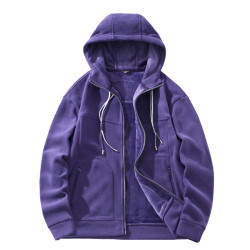 日韓秋冬新款連帽男女外套抓絨衣情侶款休閒衛衣shopee