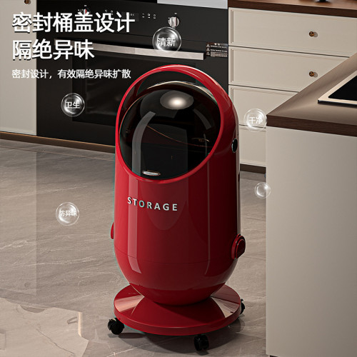 輕奢雙開門免彎腰垃圾桶家用新款客廳臥室衛生間帶蓋大容量垃圾桶