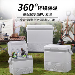 戶外手提保溫箱冷藏箱可攜式露營冰塊冷凍釣魚海鮮冷凍商用擺攤冰桶