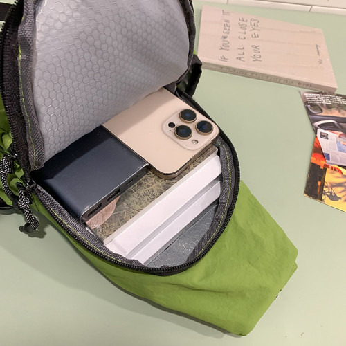 多用戶外旅行水壺包潮流男女輕便運動騎行雙肩包多層百搭時尚胸包