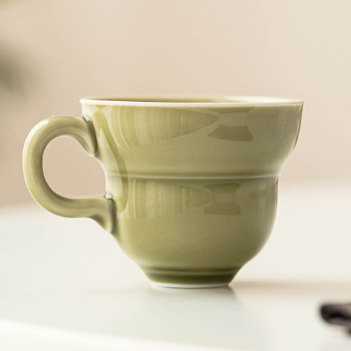 耀州窰葫蘆杯咖啡杯子高檔精緻下午茶拿鐵杯拉花高顔值個人陶瓷杯 耀州窰葫蘆杯咖啡杯子高檔精緻下午茶拿鐵杯拉花高顔值個人陶瓷杯