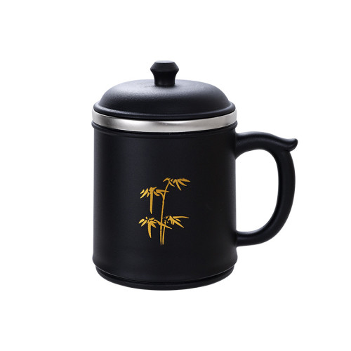 馬克杯帶蓋304不鏽鋼咖啡杯杯子辦公室茶水杯高顔值家用隨行杯