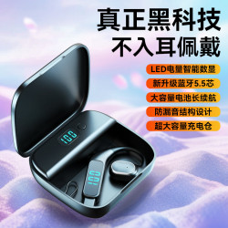 2025新品無線藍牙耳機不入耳商務數顯氣傳導掛耳超長續航手機通用