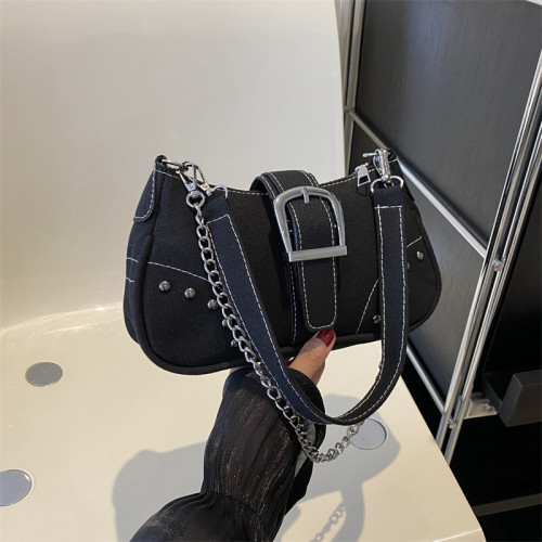 今年流行時尚韓版帆布包百搭ins鏈條單肩斜後背包2023早秋新款女包 今年流行時尚韓版帆布包百搭ins鏈條單肩斜後背包2023早秋新款女包