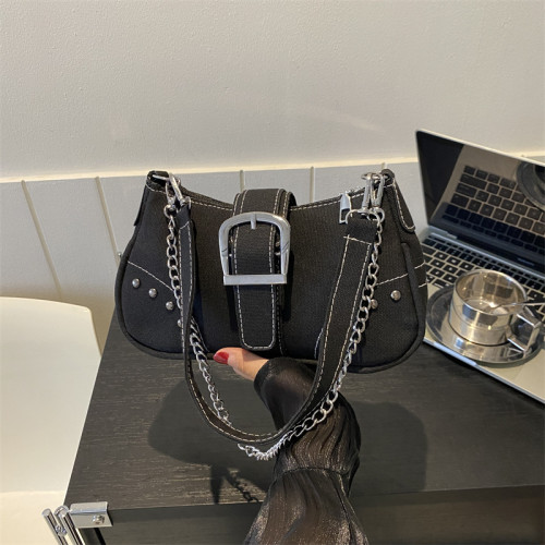 今年流行時尚韓版帆布包百搭ins鏈條單肩斜後背包2023早秋新款女包 今年流行時尚韓版帆布包百搭ins鏈條單肩斜後背包2023早秋新款女包