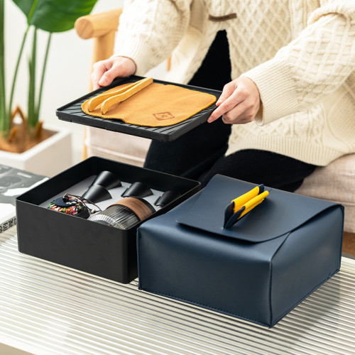 可攜式旅行茶具套裝帶茶盤個人家用簡約泡茶壺快客杯功夫茶具禮品 可攜式旅行茶具套裝帶茶盤個人家用簡約泡茶壺快客杯功夫茶具禮品