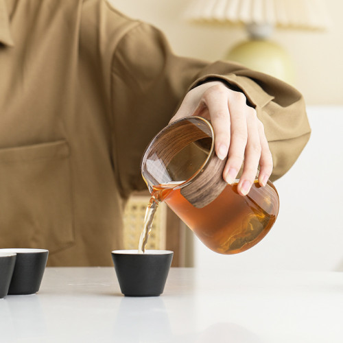 可攜式玻璃旅行茶具套裝一壺四杯戶外個人專用簡約泡茶壺功夫茶杯 可攜式玻璃旅行茶具套裝一壺四杯戶外個人專用簡約泡茶壺功夫茶杯